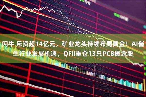 闪牛 斥资超14亿元，矿业龙头持续布局黄金！AI催生行业发展机遇，QFII重仓13只PCB概念股